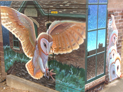 barn owl mural southeast corner
