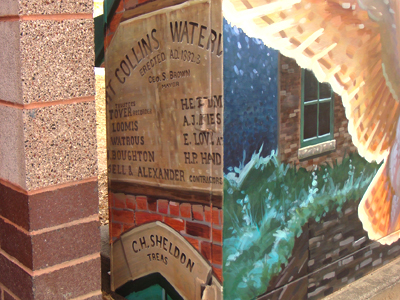 barn owl mural southwest corner