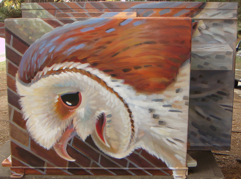 barn owl mural north side
