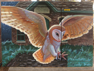barn owl mural south side