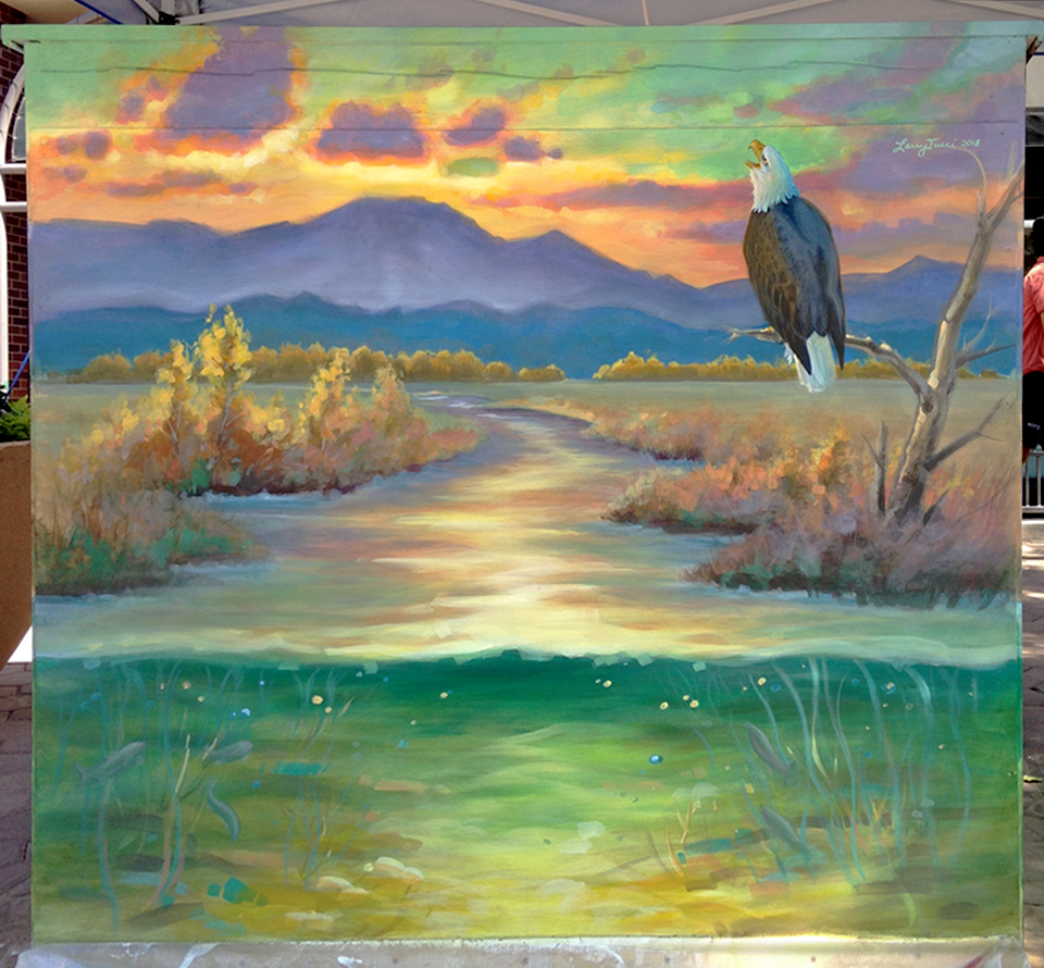 bald eagle piano back