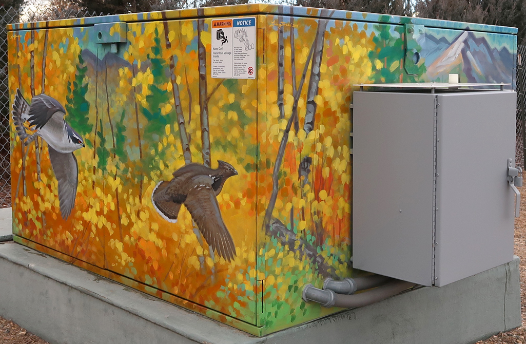 goshawk mural northeast corner