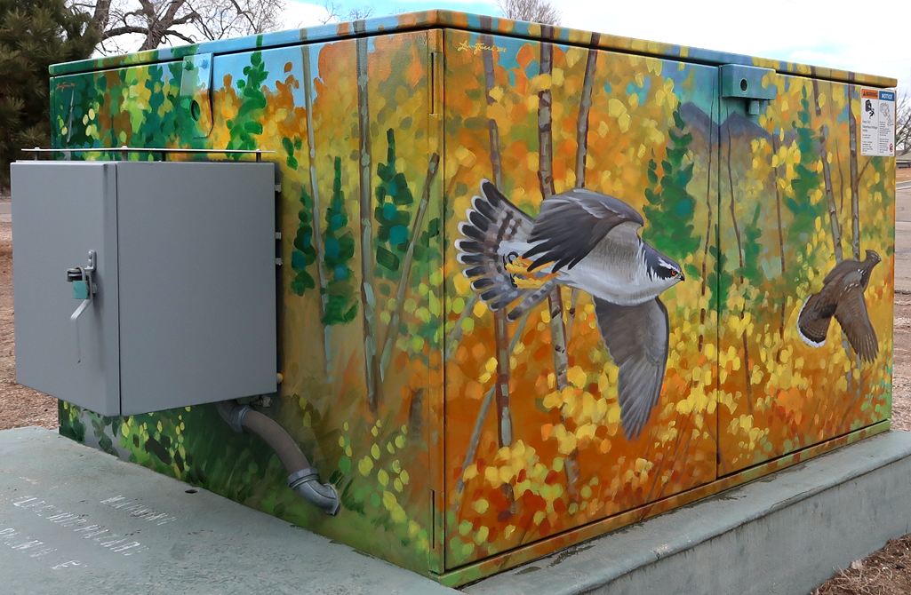 goshawk mural southeast corner