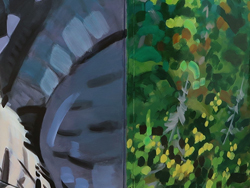 goshawk mural southwest corner