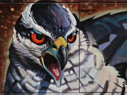 goshawk mural west side